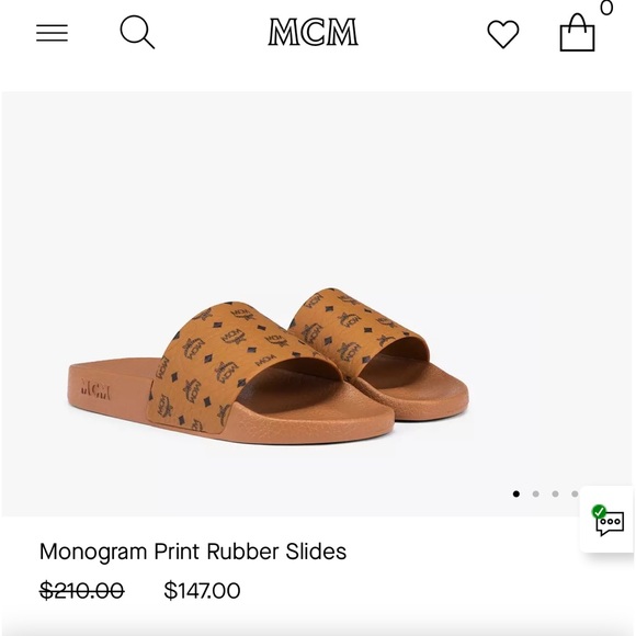 MCM monogram print women slides - Picture 5 of 5